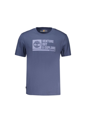 Timberland Blu Cotton Men T-Shirt - S