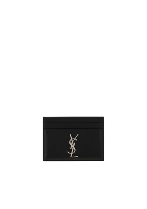Saint Laurent Black Calf Leather Bos Taurus Wallet