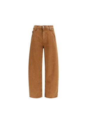 Jacob Cohen Brown Cotton Relaxed Fit Jeans - W25