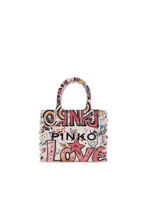 PINKO Multicolor Cotton Shoulder Bag