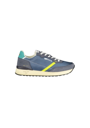 Gas Blue Polyurethane Men Sneaker - EU42/US9
