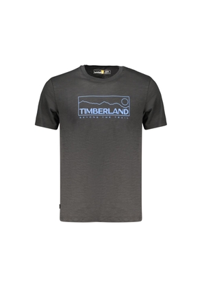 Timberland Black Cotton Mens T-Shirt - S