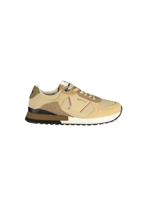 Gas Beige Polyurethane Men Sneaker - EU42/US9