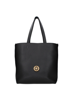 Versace Black Leather Shoulder Bag