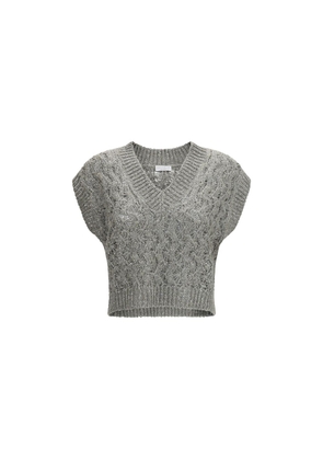 Brunello Cucinelli Bicolor Silk Sweatshirt - L