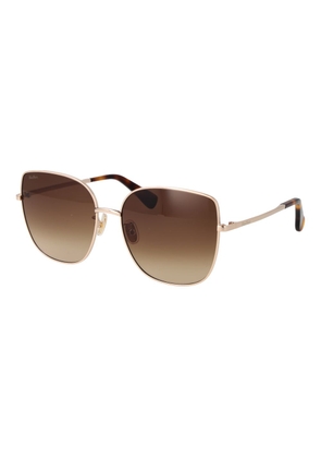 Max Mara Rose Gold Metal Sunglasses