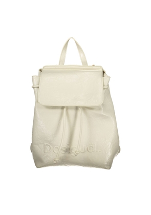 Desigual White Polyethylene Backpack
