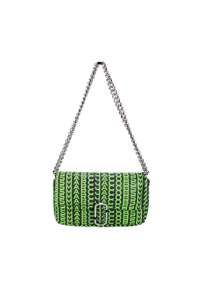 Marc Jacobs Neon Green The Monogram Leather J Marc Mini Shoulder Bag Crossbody