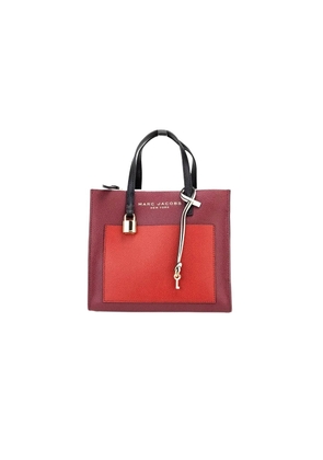 Marc Jacobs Grind Mini Pomegranate Colorblock Leather Tote Crossbody Handbag