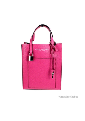 Marc Jacobs Mini Grind Cactus Flower Pebbled Leather Crossbody Tote Bag