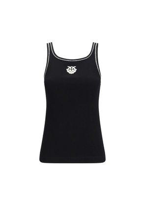 PINKO Black Cotton T-Shirt - L