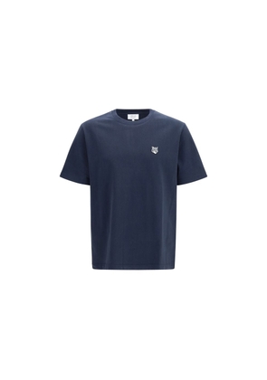 Maison Kitsuné Blue Cotton T-Shirt - L