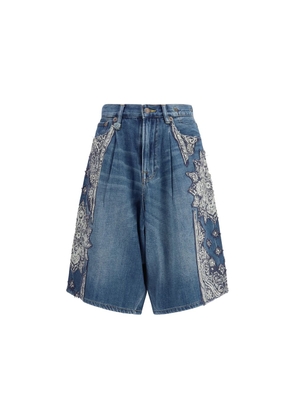 R13 Blue Denim Shorts - W25