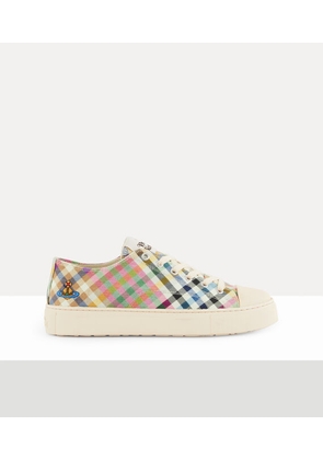 Vivienne Westwood Low-top Plimsoll Printed Canvas Heather-plaid 8-41 Women