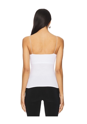 Enza Costa Essential Strappy Tank in White. Size M. Also in L, S, XL, XS.