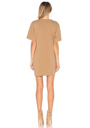 COTTON CITIZEN Tokyo Short Sleeve Mini Dress in Tan. Size M. Also in XS, L.