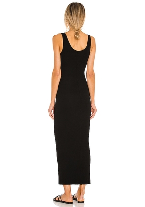Enza Costa Silk Rib Ankle Length Tank Dress in Black. Size M. Also in XS, S, L.