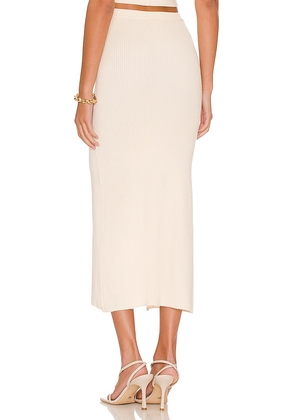 Camila Coelho Macadamia Skirt in Ivory. Size M. Also in S, L.