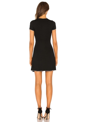 superdown London Lettuce Trim Dress in Black & White. Size S. Also in XL, XS, XXS.
