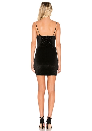 superdown Erika Feather Mini Dress in Black. Size XS. Also in S.