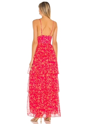 Amanda Uprichard Thaddea Maxi Dress in Fuchsia. Size S. Also in L, M.