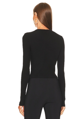 AGOLDE Alma Shrunken Crew Neck Tee in Black. Size S. Also in L, XL, XS.