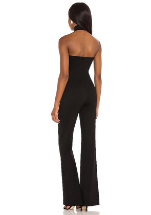 Amanda Uprichard Queens Jumpsuit in Black. Size S. Also in L, M, XS.
