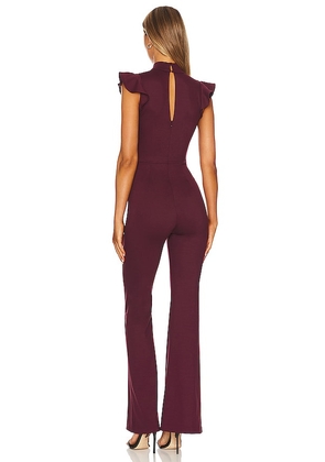 Amanda Uprichard x REVOLVE Davina Jumpsuit in Burgundy. Size S. Also in L, M, XL, XS.