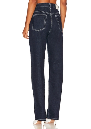 EB Denim High Rise Straight Jeans in Denim-Dark. Size 31. Also in 32.