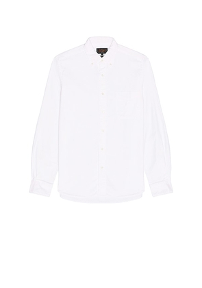 Beams Plus B.D. Oxford Shirt in White. Size S. Also in M, L, XL.
