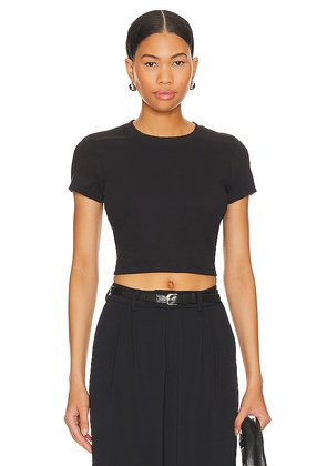 Cuts Tomboy Cropped Tee in Black. Size L. Also in XL/1X.