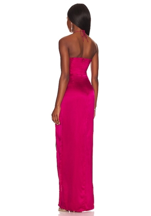Amanda Uprichard x REVOLVE Destina Gown in Pink. Size XL. Also in L.