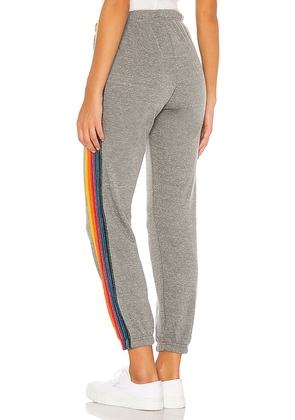 Aviator Nation 5 Stripe Sweatpants in Grey. Size S. Also in XS, M, L, XL.