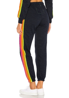 Aviator Nation 5 Stripe Sweatpants in Navy. Size M. Also in XS, S, L.