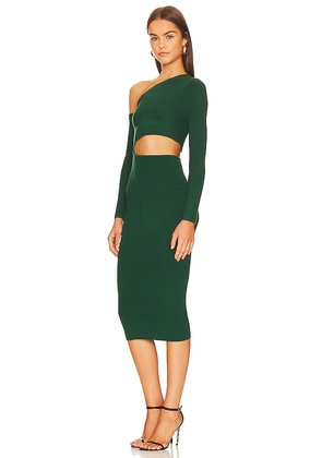 Camila Coelho Nahla Knit Dress in Dark Green. Size S. Also in XS, XXS, M, L, XL.