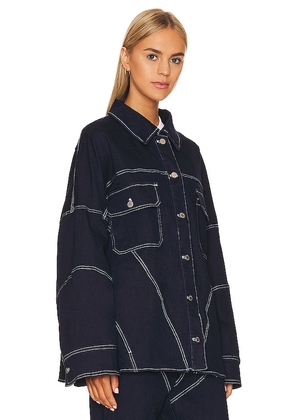 BY.DYLN Cyrus Jacket in Blue. Size M. Also in S, XS.