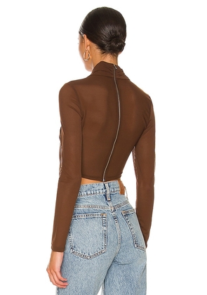 Bardot Aliyah Top in Chocolate. Size XL. Also in M, L.
