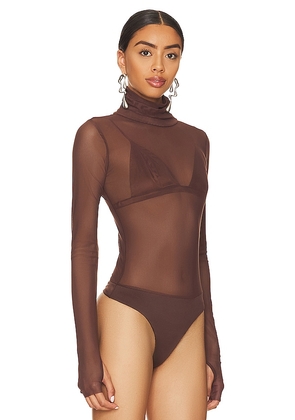 AFRM x REVOLVE Milo Bodysuit in Brown. Size 1X. Also in 2X, L, M, S, XL, XS, XXL, XXS.