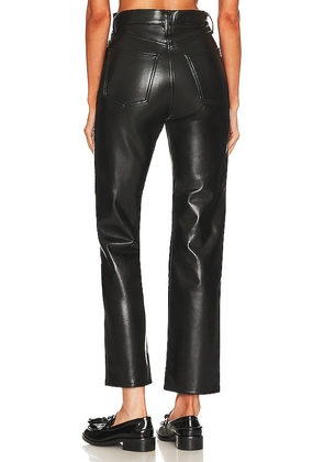 AGOLDE Faux Leather Fitted 90's in Black. Size 32. Also in 31, 33.