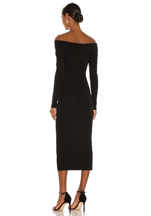 Bardot Off Shoulder Knit Dress in Black. Size S. Also in XS, XL.