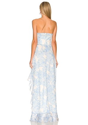 Amanda Uprichard X REVOLVE Eden Gown in Baby Blue. Size XL. Also in M.