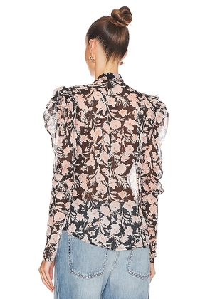 Bardot Amielie Floral Blouse in Black. Size 6. Also in 2, 4, 8, 10.