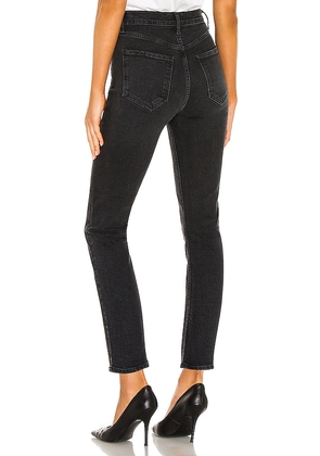 AGOLDE Riley High Rise Straight Crop Jeans in Black. Size 28. Also in 29, 30, 31, 32, 33, 34.