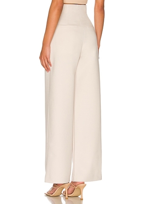 Bardot Anna High Waist Pant in Beige. Size 12. Also in 2, 4, 6, 8, 10.