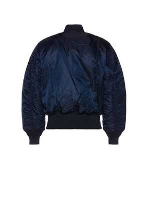 ALPHA INDUSTRIES MA-1 Bomber Jacket in Blue. Size L. Also in M, XL/1X, XS.