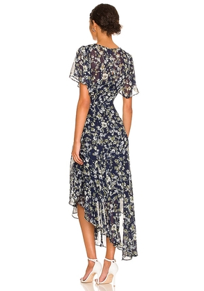 ASTR the Label Flutter Sleeve Maxi Dress in Navy. Size XS. Also in S.