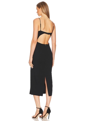 Bardot Vienna Midi Dress in Black. Size 12. Also in 10.