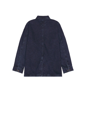 Dickies Denim Chore Coat in Denim-Medium. Size L. Also in S, M, XL, XXL.