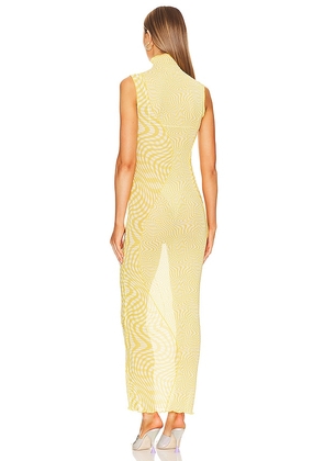 Camila Coelho Lagoon Maxi Dress in Yellow. Size M. Also in L, XL.