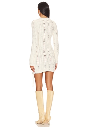 Camila Coelho Anira Cable Dress in Ivory. Size S. Also in M.
